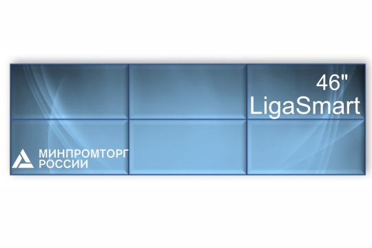 Изображение Видеостена 3x2 шов 1.8  LigaSmart 46" V 46.32