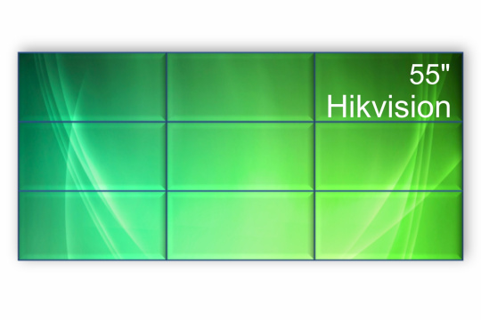 Изображение Видеостена 3x3 Hikvision 55" DS-D2055HU-Y