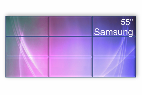 Изображение Видеостена 3x3 Samsung 55" VM55T-U